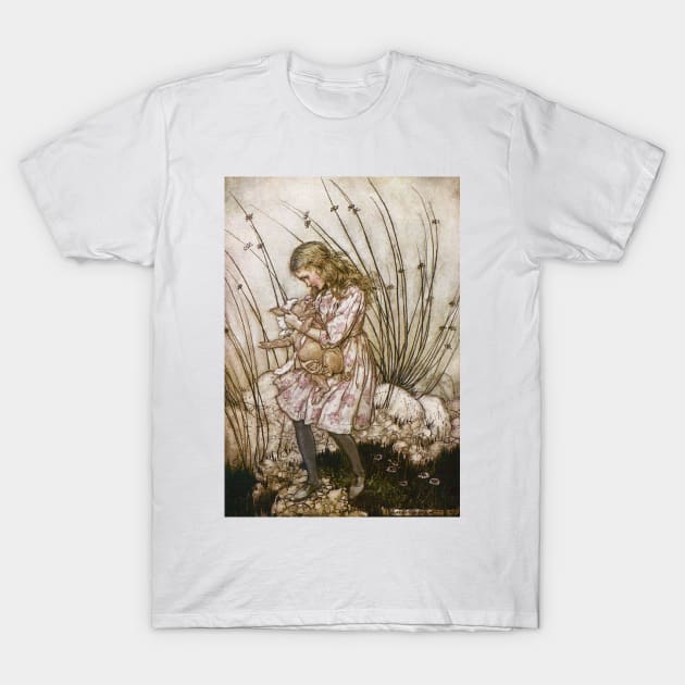 Alice In Wonderland - Arthur Rackham - 4 T-Shirt by Illustration Station